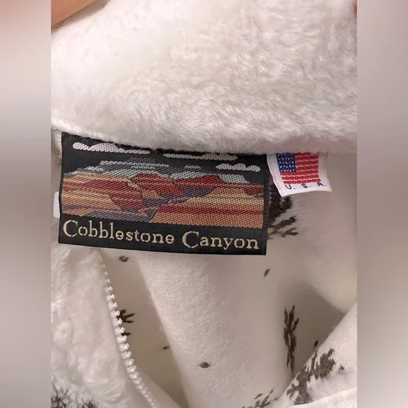 Vintage Cobblestone Canyon Winter Fur Vest Made In USA Size Large NWT - Picture 3 of 3